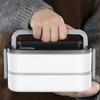 2 Layers Lunch Box with Lunch Bag 304 Stainless Steel for Adults Kids School Office Microwavable Portable Bento Food Containers