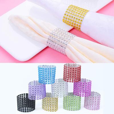 STRASSED NAPKIN HOLDER FOR HOLIDAYS WEDDING DINNERS NAPKIN HOLDER Fabric Napkin Holder Cloth Napkin Ring
