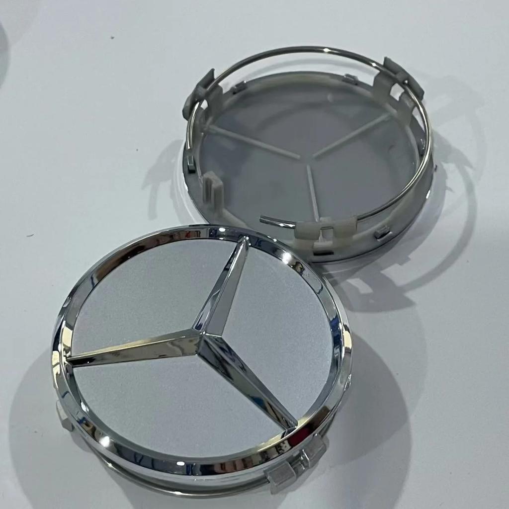 DQY2 Hot 2025 4pcs 75mm Car Wheel Hub Center Cover Modification Suitable for Mercedes Benz B/C/E/S Class A Class C200L GLC GLK CLA W