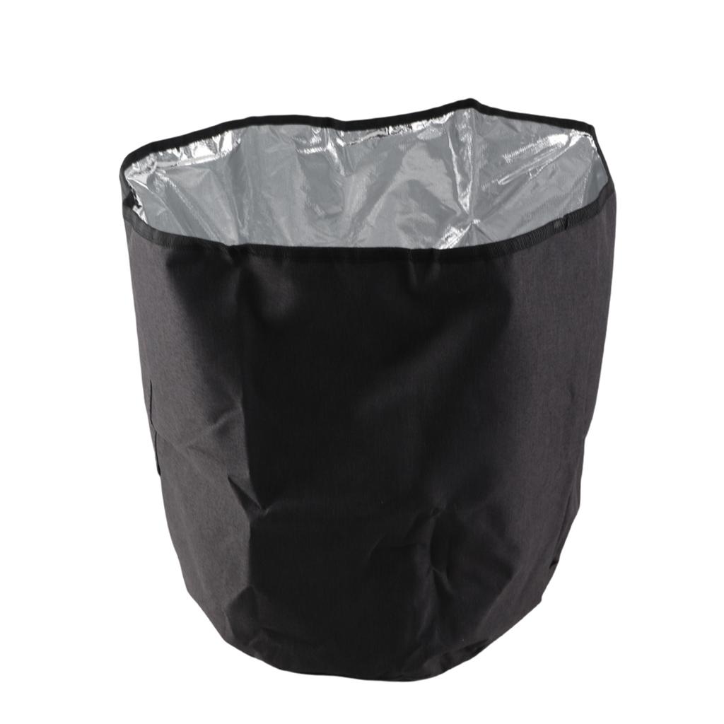 Round Pressure Cooker Dust Cover Protective Cover with Pocket Kitchen Appliances AccessoriesBlack 38x38.7cm