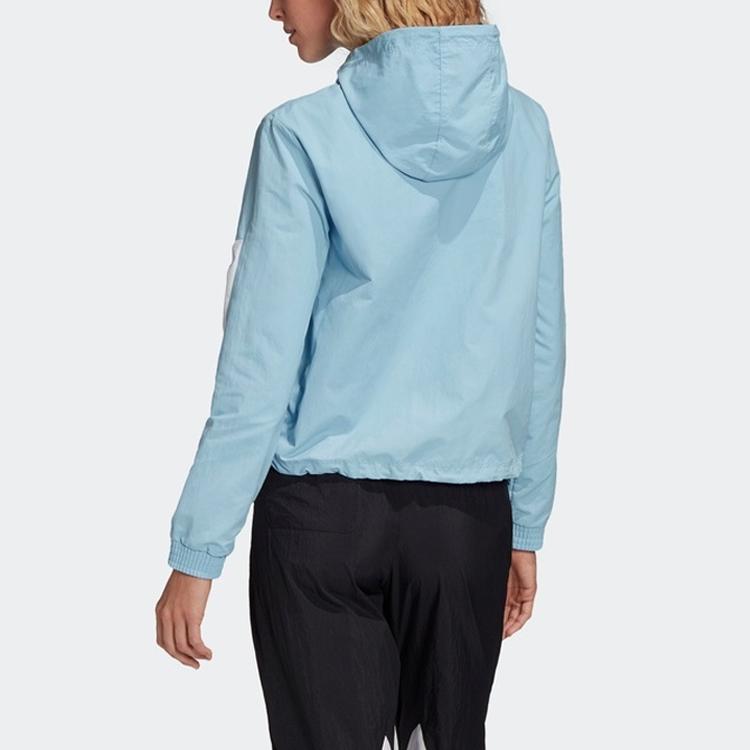 Adidas Originals Trefoil Collection Jackets Women's Blue Hooded Moderate Other FU1737