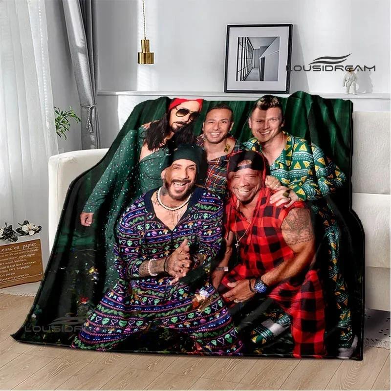 BSB Band Backstreet Boys Print Blanket Picnic Blanket Flannel Warm Blankets Soft Cozy Blankets Home Travel Blanket Birthday Gift