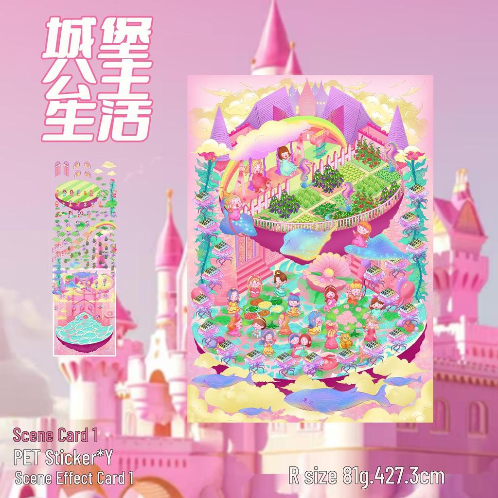 3D Large-Scale Scenery Sticker: DIY Visual Stacking Miniature Scene, No Cutting Needed