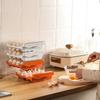Sliding Drawer Egg Holder Transparent Fridge Egg Organizer Fresh Keeping Egg Container