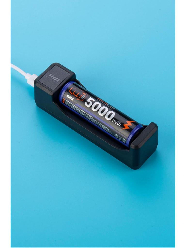 Smart Fast Charger for 18650 & 21700 Lithium Batteries with Multi-Slot and Indicator Light