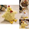 Longhaired Chick Plush Toy Cartoon Chicken Stuffed Animal For Kids And Collectors