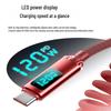 120W Fast Charging Dual Type-C Retractable Cable for Apple & Huawei Laptops