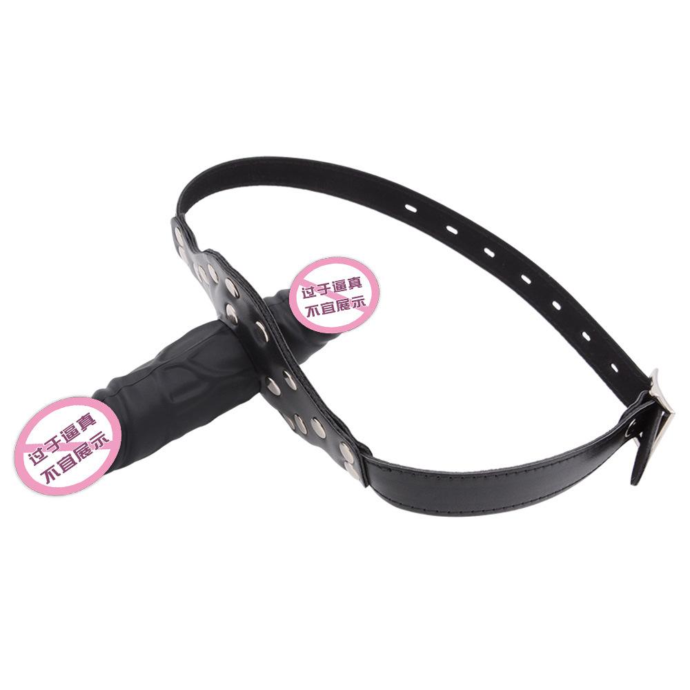 SM Sex Props Double-Headed Silicone Dildos Ball Gag Deep Throat Penis Adult Sex Supplies Oral Ball Training Toys