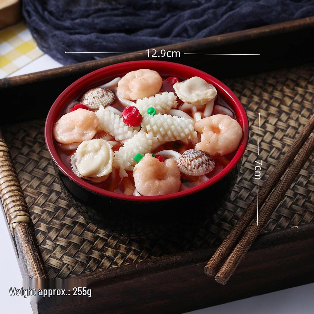 Creative Udon Noodle Bowl Ramen Piggy Bank for Film and Photography Props