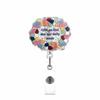 Acrylic Card Holder Lanyard Nurse Doctor Telescopic Badge Reel Chest Clip Creative Nurse Work Card Buckle Office Supplies