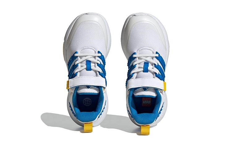 LEGO x Adidas Neo Racer TR21 Elastic Fabric Abrasion Resistant Low top Kids' Running Shoes White Blue Kids' IF2888