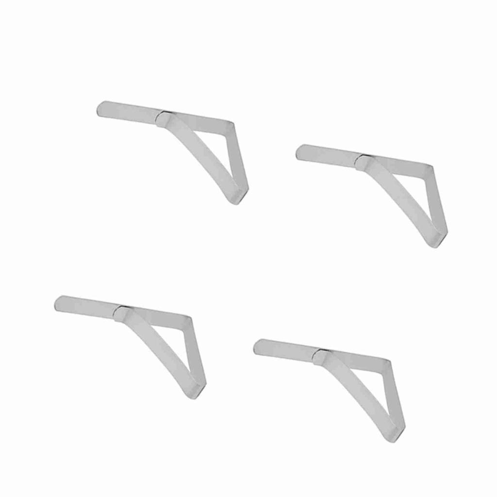 4 Stück große Tischdecken-Clips aus Edelstahl, rutschfeste Tischdeckenhalter, Klemmen, 10,5 x 7 cm