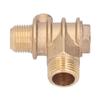 3 Port Air Compressor Check Valve Durable Brass Check Valve for Hydraulic Pneumatic System