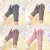 Solid Color Winter Gloves Full Finger Driving Mittens Warm Full Finger Gloves  Autumn and Winter