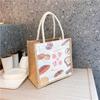 Canvas Bucket Tote Bag for Women, Minimalist Zipper Shoulder Handbag, Japanese Style Daily Commute Bag, Street Fashion Purse KTB