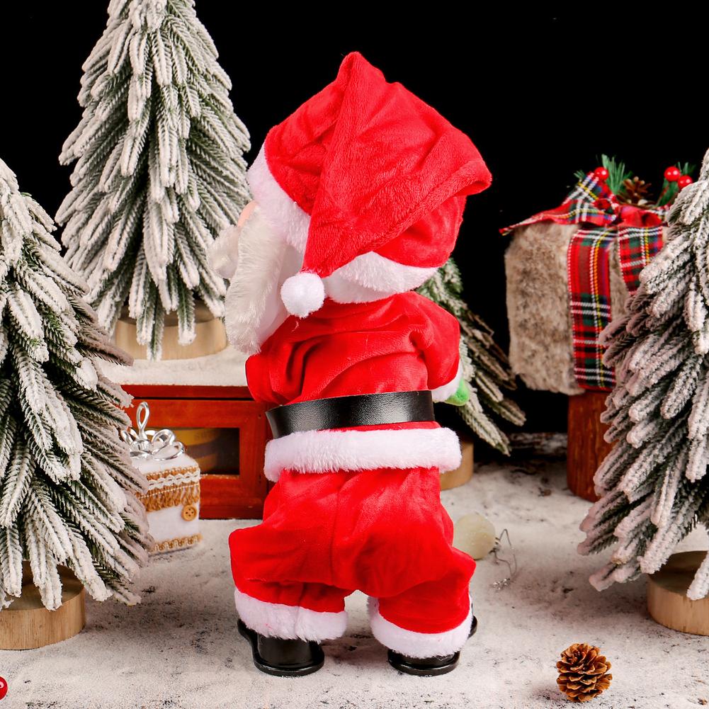 Electric Dancing Santa Claus Toy, Christmas Music Butt Shake Animated Figure, Unique Novelty Gift for Xmas Birthday Party Decor