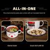 Enamel instant noodle bowl with lid soup bowl retro old style large capacity instant noodle bowl rice bowl porcelain enamel bowl