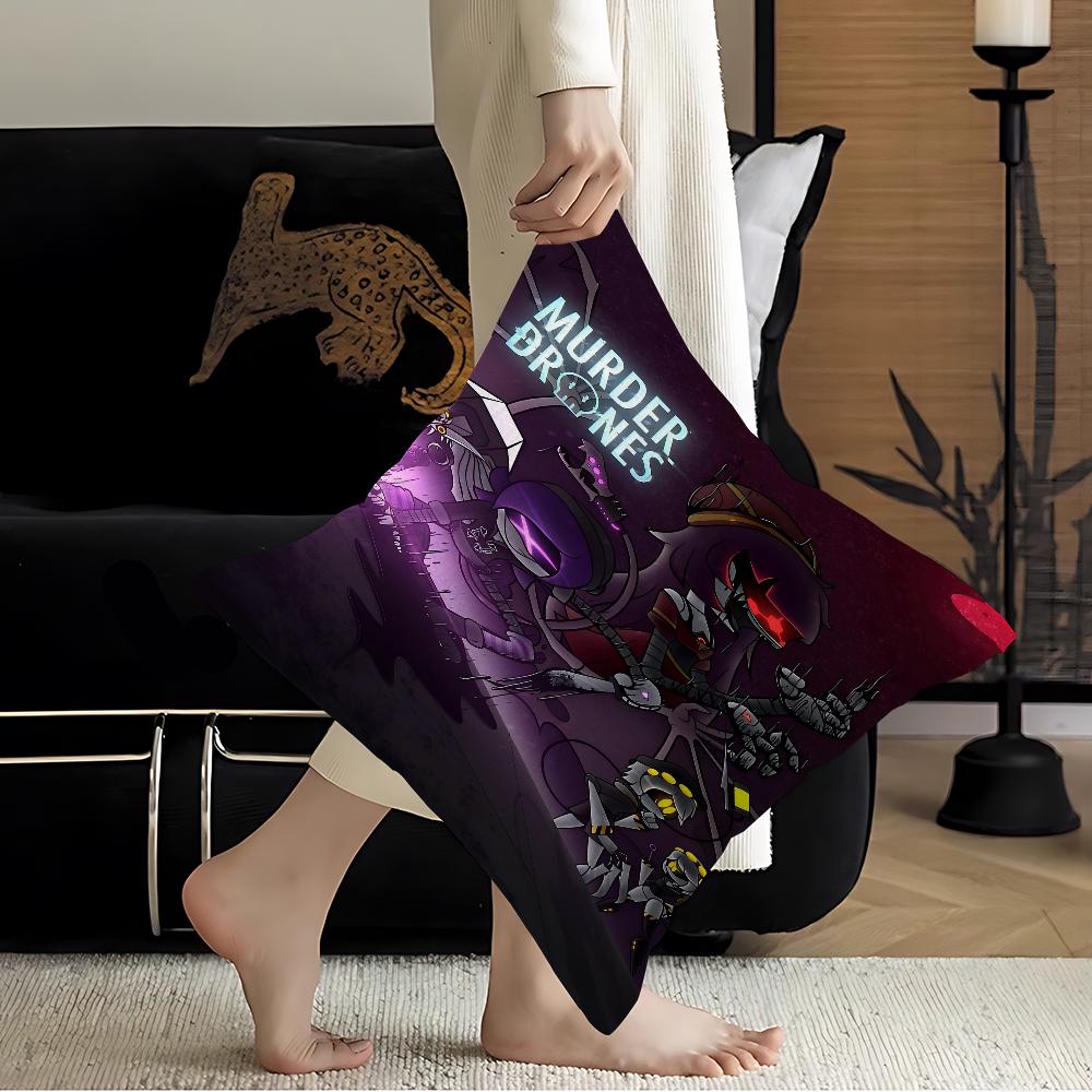 M-Murder Drones Cushion Cover Decorative Pillow Sofa Home Decor Case Pillow Cases