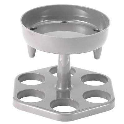 6 Shot Glass Dispenser Holder Rotation Liquor Dispenser Wine Rack Shelf Party SuppliesGray