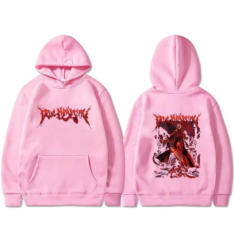 Spiel Devil May Cry Dante Grafik Hoodie Herren Vintage Gothic Rock Oversized Streetwear Pullover Sweatshirt