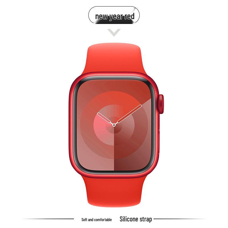 Kompatibles Silikonarmband für Apple Watch Series 8, 9, 10 und 11 - Neues Standardmodell für Mädchen (S)
