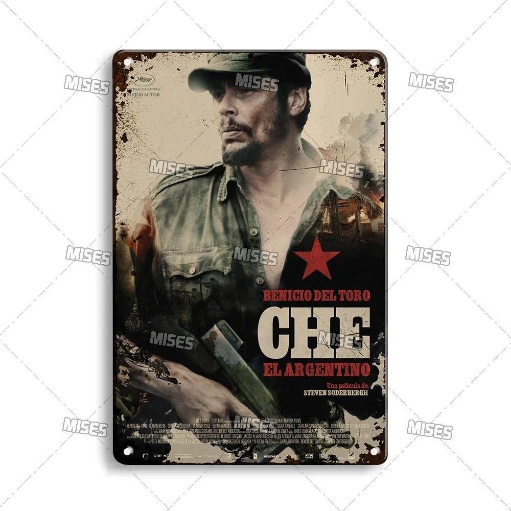 Retro Metalowy Znak Che Guevara Dekoracja Ścienna Sztuka Vintage Plakat Cynowy 20x30 cm