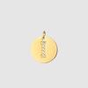 CARLIDANA Classique Minimaliste Alphabet 26 Breloques Lettres en Cristal Collier Pendentif Rond Lettre Acier Inoxydable Collier DIY