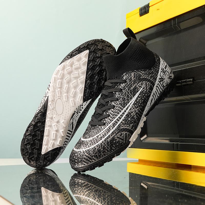 High-top Football Shoes, Men's and Women's Adult AG Long Nails, Young and Young Broken Nails, Professional Football Game Sports Shoes