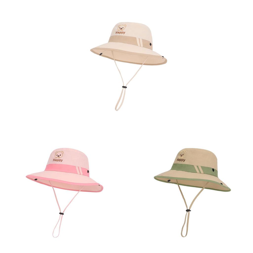 Kids Sun Hat With Large Brim And Breathable Nylon Fabric For Summer Outdoor