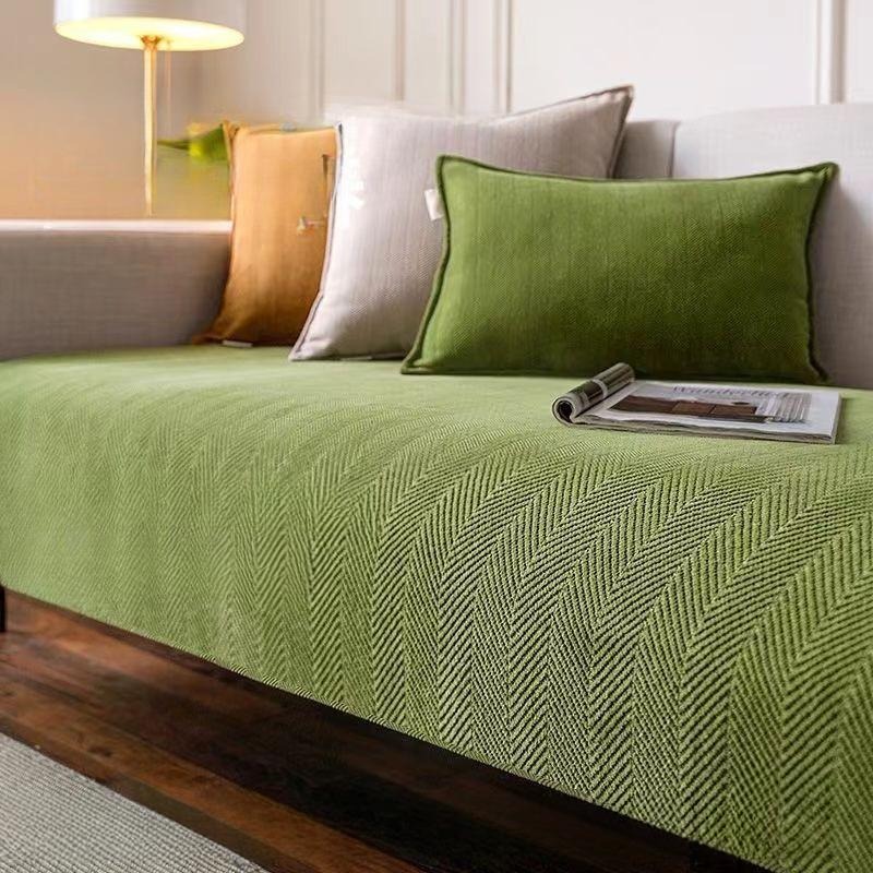 

Chenille Sofa Cover Non-Slip Four Seasons Universal Modern Minimalist Cushion Towel Cover Soft Comfortable 70*70cm