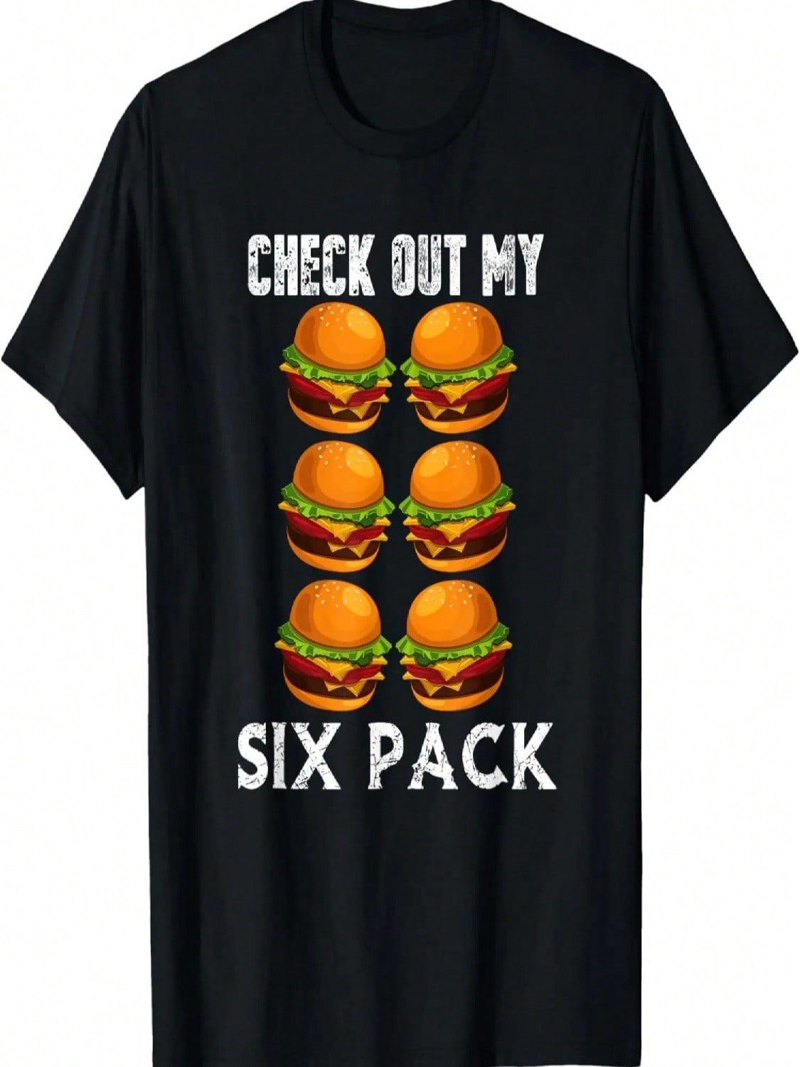 Check Out My Six Pack Burger Shirt Gym T-Shirt S разноцветный