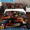 3PCS Horror Movie Icons 3pcs Bedding,Including 3PCS Duvet Cover And 2pcs Pillowcases Perfect for Christmas,Ideal for Bedroom, Dormitory