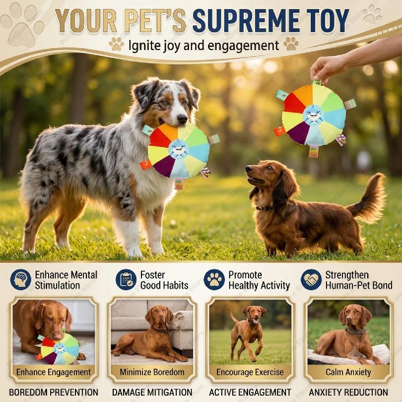 Dog Sounding Plush Toy Bell Cartoon Flying Toy Small Dog Teeth Grinding Toy Wear Resistant Bite Puppy Pet Product
