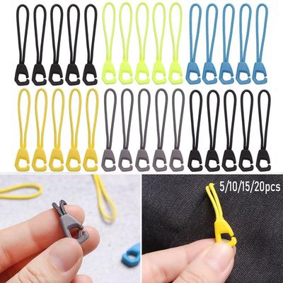Bags Clip Buckle Outdoor Zip Puller Replacement Zipper Pull Ends Lock Zips Cord Rope Pullers