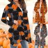 Halloween-overdeler for kvinner Uformelle skjorter Åpen foran langermet løs, flytende hem Cardigan Coat