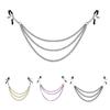 Multiple Colors Nipple Clip With Chain Stimulator Clitoris Clamps Slave Adult Games Body Clamps Accessories Bondage Nipple