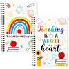 Teacher Appreciation Spiral Notebook Rainbow School Printed Journal Notebook for Teacher Gift Office School Daily Note Taking