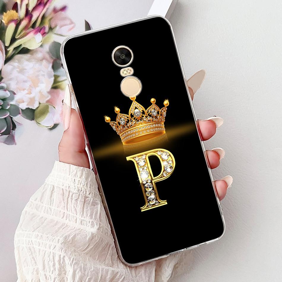 For Xiaomi Redmi Note 4X (Note 4 Gobal ) Fashion Crown Letter Phone Case For Redmi Note4X Note4 Global Soft Silicone TPU Cases