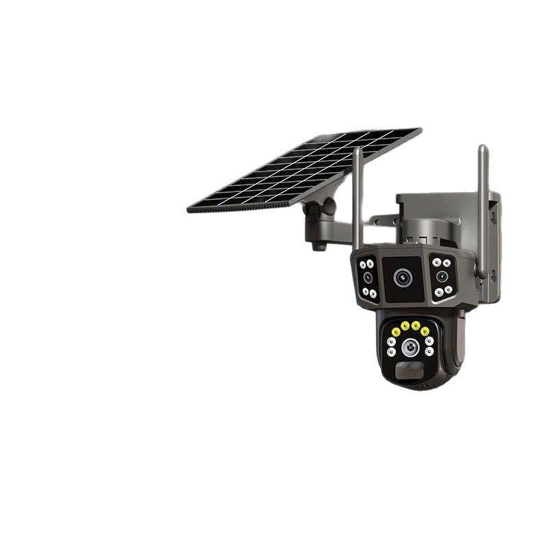 V380Pro Dual-Lens 4G Solar CCTV Camera for Outdoor Home Remote Monitoring