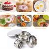 12pcs Stainless Steel Cookie , Biscuit Cutter Set , Fluted Edge, Assorted Sizes for Perfect Pastries, Donuts
