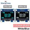 TZT 1,3 Zoll OLED-Modul SPI/IIC I2C Kommunikation weiß/blau Farbe 128X64 1,3 Zoll OLED LCD LED Display-Modul 1,3" OLED-Modul
