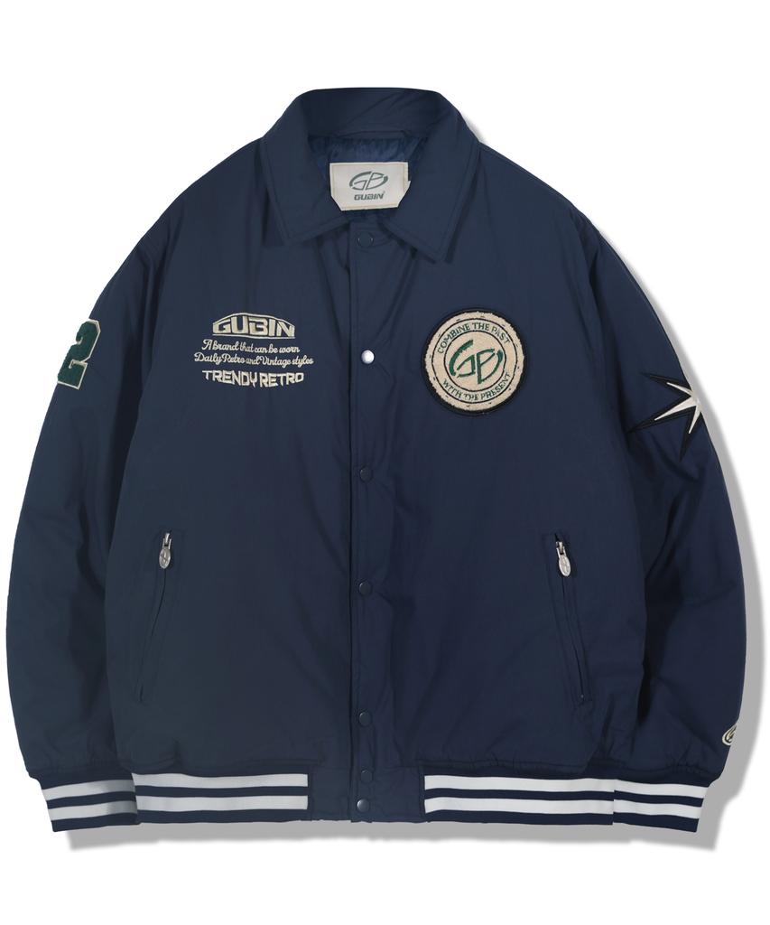 Gubin Over Patch Padded Blouson - Blue