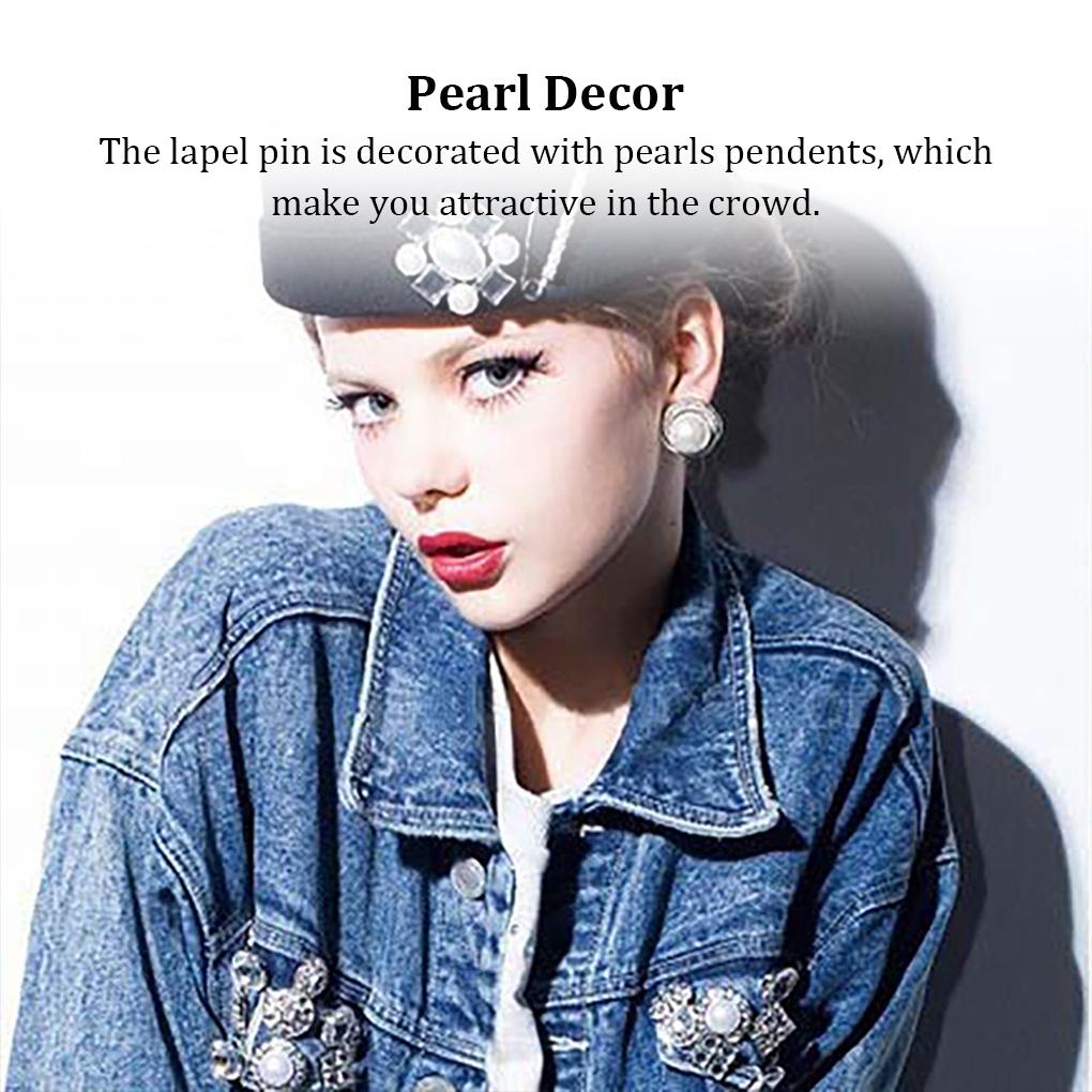 Brooches Bowknot Pearl Vintage Style Knot Lapel Pins Clothes Gold Silver Jewelry Sweater Clips Girls for Clothing Bag Craft