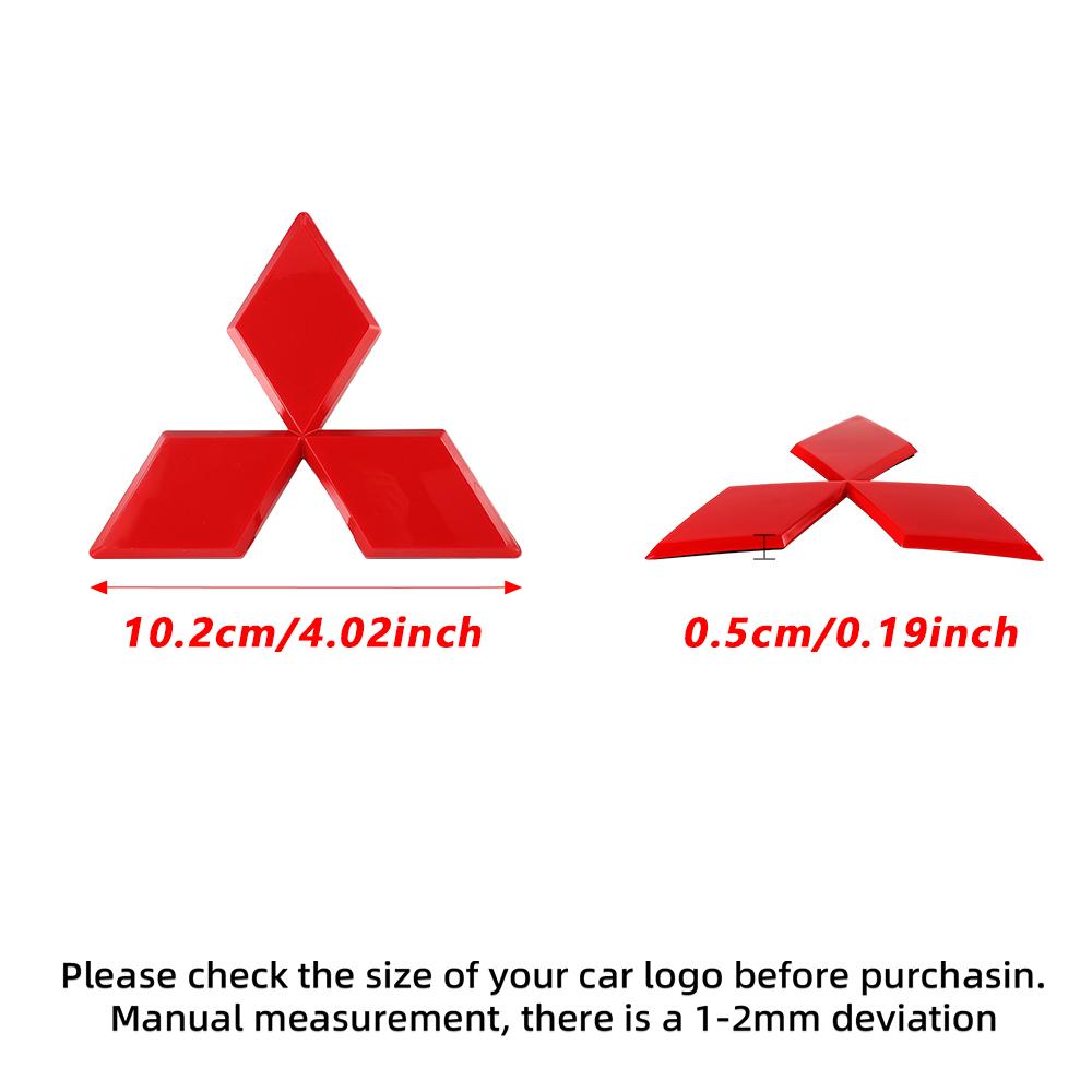 Car Logo Front Rear Stickers Decoration Badge Accessories For Mitsubishi 9 Ralliart ASX L200 Colt Outlander Pajero Lancer Cross
