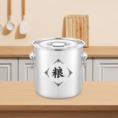 Flour Canister Cereal Container Airtight with Lid and Handles Food Storage for Canteens