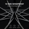 105cm Automatic Umbrella Double Layer Windproof Golf Umbrella with Wood Handle for Women And Men 10 Ribs for Rain Protection