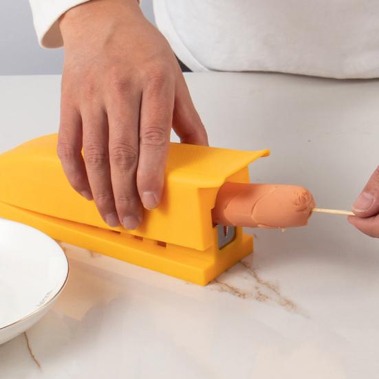 Sausage Cutter Stainless Steel Blade Hot Dog Ham Banana Peel Cutter Multifunctional