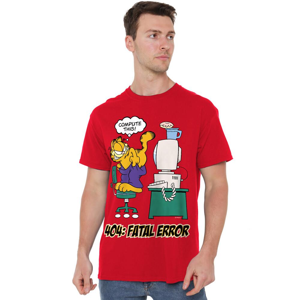 Garfield Compute This T-Shirt S-4XL Red S