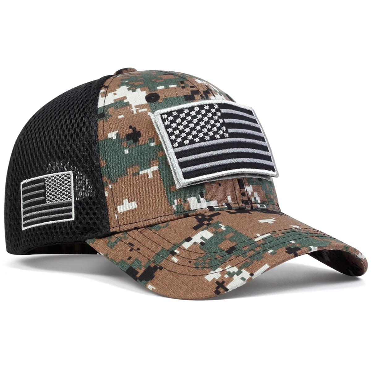 Yiran bag Unisex Amerikaanse Vlag Sticker Baseball Net Petten Lente En Zomer Buiten Verstelbare Casual Petten Zonnebrand Pet