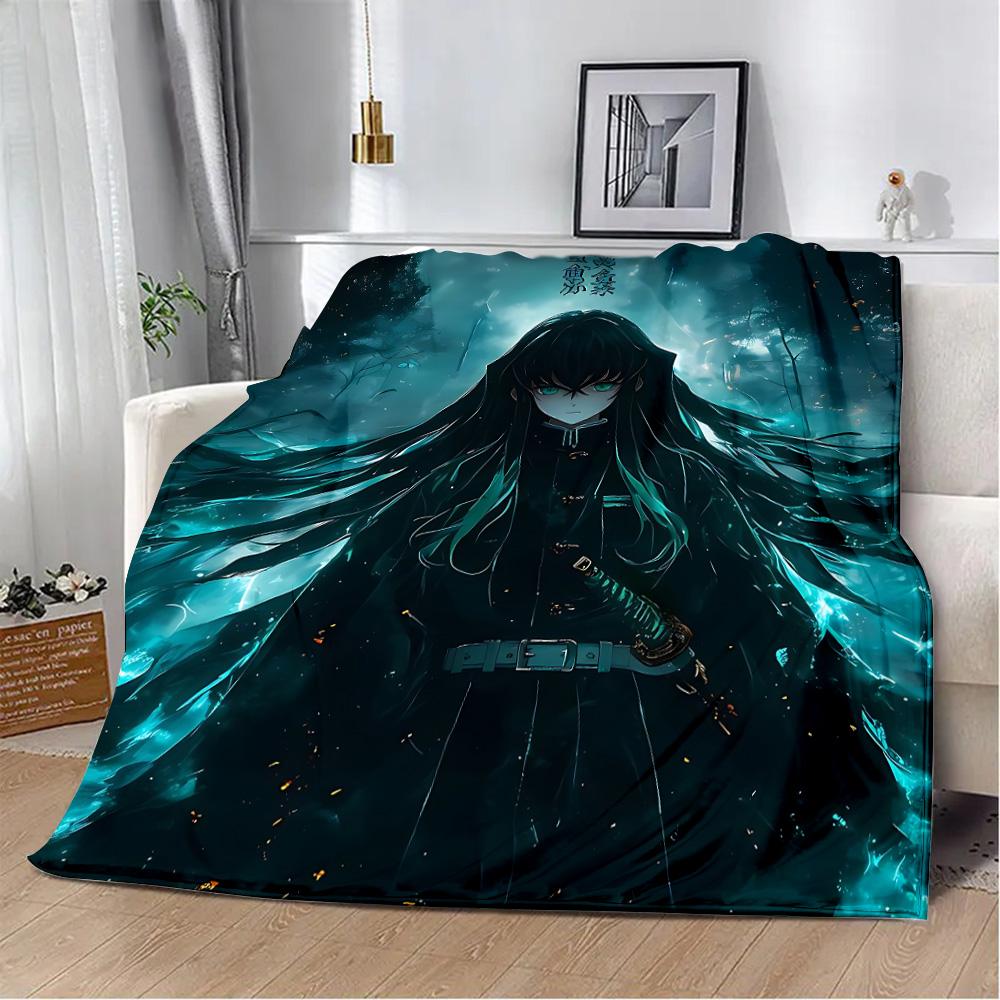 Printed Blanket, Picnic Blankets, Muichiro Tokito Warm Blanket, Soft and Comfortable Blanket, Birthday Gift for Home Travel